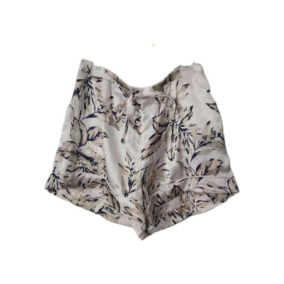 House of Harlow Pajama Drawstring Short with pockets, Pink Floral, Medium - Picture 1 of 3